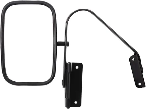 Miniatura 23 de Juego de montaje de espejos laterales Compatible con 1987-2002 para Jeep Wrangler con puerta media, plegable manual, espejo negro manual texturizado