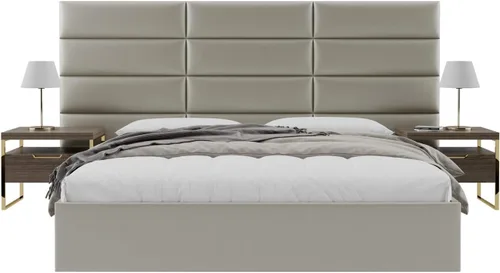 Miniatura 116 de Vänt - Paneles tapizados de cabecera para montar en la pared, diseño Isabelle, 60 x 23 pulgadas, configuración de 4 paneles individuales, Cuero