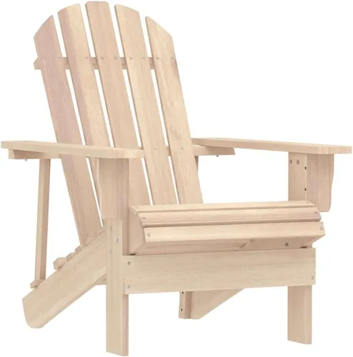 Miniatura 8 de Garden Chair, Natural Solid Fir Wood Adirondack, Standard Ergonomic Design, Weather-Resistant Outdoor Patio Furniture for Deck, Balcony, Lawn, Brown
