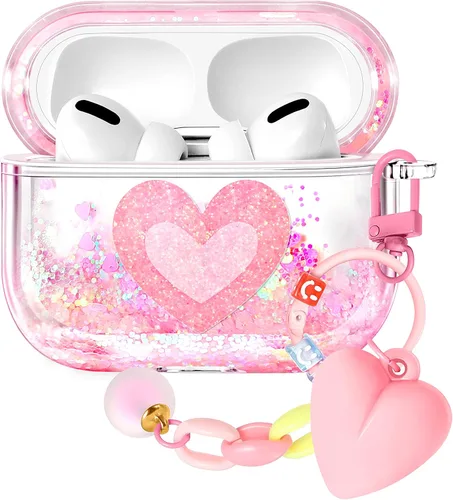 Miniatura 18 de Funda para Apple para Airpods 4 Case 2024 - Arena Movediza Líquida Arte Artístico Estético Funda Mujer Chica Mujeres Brillante Brillo Purpurina