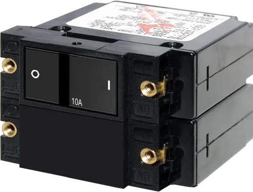 Disyuntores basculantes de doble polo de Blue Sea Systems A-Series