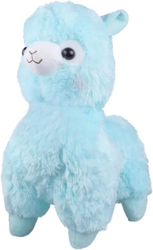 Peluche suave de alpaca azul con forma de cordero – 7 pulgadas, cojín de peluche, regalo de San Valentín para novia, niños y amigos