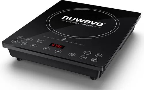 Nuwave Placa de Inducción Portátil, Quemador Eléctrico Individual Certificado por NSF, 94 Rangos de Temperatura Precisos, Bobina de Calentamiento