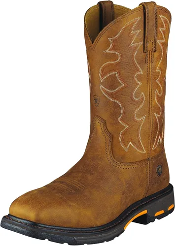 Miniatura 2 de Ariat Workhog - Botas de trabajo con puntera cuadrada para hombre Tierra oscuro