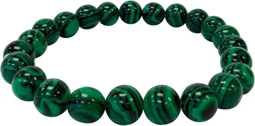 Miniatura 244 de Gem Avenue Handmade Round Bead Stretch Bracelet Unisex Natural Stone Beaded Jewelry for Men & Women, Elastic Wristband for Daily Wear
