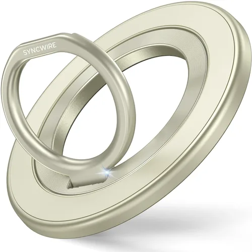 Miniatura 21 de SYNCWIRE Soporte de Anillo Magnético para Teléfono para MagSafe, Soporte de Agarre para Teléfono Celular con Rotación de 360°, Anillo para Dedo