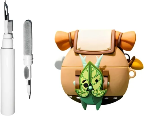 Funda de silicona Korok compatible con Airpods de 3ª generación con llavero, funda protectora a prueba de golpes Anime Yahaha para Airpods 3 con kit