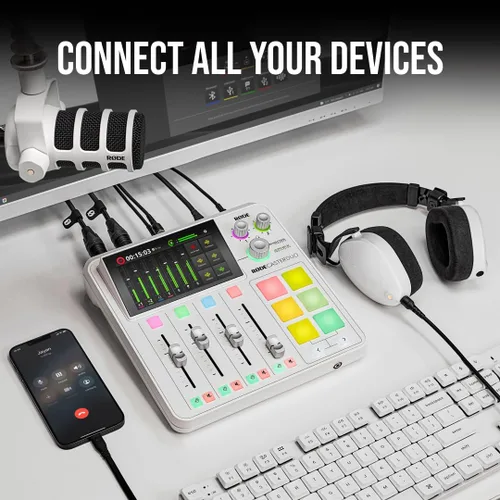 Miniatura 5 de RØDE RØDECaster Duo Compact Solución de producción de audio todo en uno para podcasting, transmisión, producción de música y creación de contenido