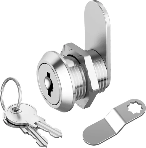 Miniatura 9 de Jayseon Juego de 6 cerraduras de gabinete con llave, cerraduras de leva para RV de 5/8" con llave similar, cerradura de buzón de reemplazo