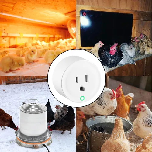Miniatura 3 de Toma de corriente controlada termostáticamente: (2 piezas) se enciende automáticamente por debajo de 32 ℉, apagado por encima de 50 ℉, enchufe