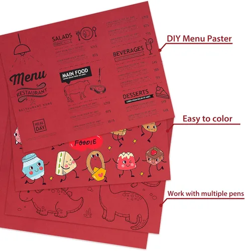 Miniatura 4 de 25 hojas de cartulina roja de Navidad - 8.5" x 11" 92lb Cartulina de doble cara de cubierta 250gsm Papel pesado para manualidades artísticas, Rojo