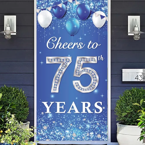 Miniatura 11 de Cartel de Cheers to 11th Years Happy 11th Birthday telón de fondo globos de cristal brillantes estrellas confeti decoración temática decoración