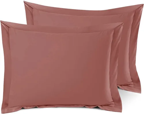 Miniatura 48 de Nestl Juego de 2 fundas tipo sham de almohada suaves - Fundas de almohada de microfibra de doble cepillado - Fundas de almohada de cama premium