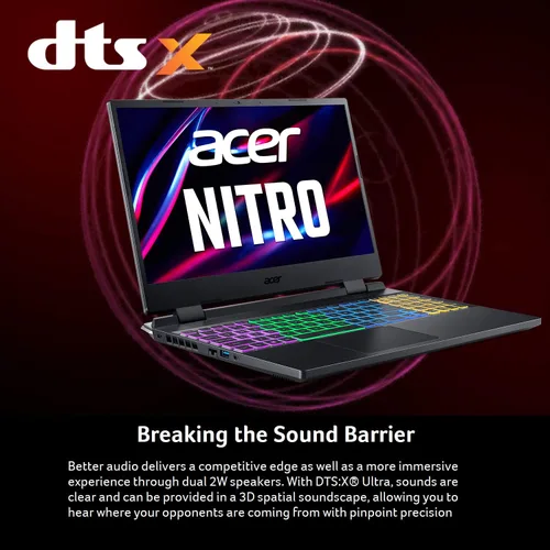 Miniatura 8 de acer Nitro 5 AN515-58-725A - Laptop para juegos Intel Core i7-12700H GPU NVIDIA GeForce RTX 3060 Pantalla IPS FHD de 15.6 pulgadas 144Hz 3ms