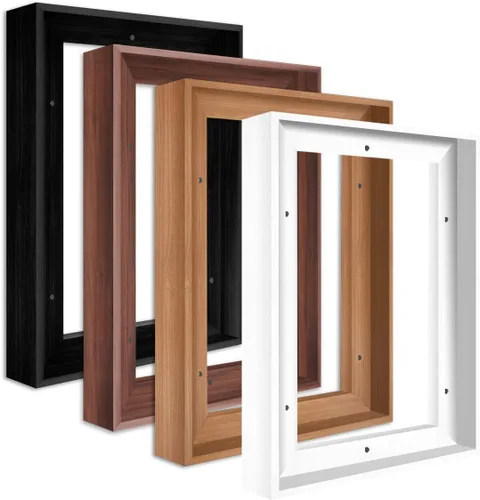 Miniatura 9 de Marco flotante de lienzo para lienzo estirado de 1 a 1.25 pulgadas de profundidad, kit de marco de arte de pared flotante para pinturas envueltas