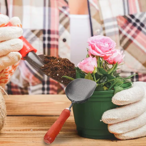 Miniatura 3 de TOYANDONA 1 juego de herramientas de jardinería de mano, pala de jardín y rastrillo para plantar deshierbe y trasplante y herramientas de jardinería