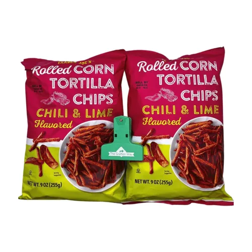 Miniatura 4 de Trader Joe's - Chips de tortilla de maíz enrollados con sabor a chile y lima con clip de chips Grafton Way (paquete de 1)