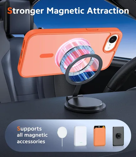 Miniatura 156 de FNTCASE Funda para iPhone 13 Pro-Max: Fundas magnéticas transparentes compatibles con Magsafe Slim anti amarillamiento protección contra caídas