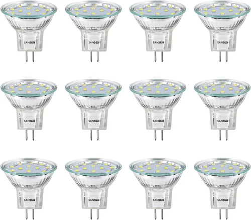 Miniatura 8 de Bombillas LED para Paisajismo MR11 de 3W, Bajo Voltaje 12V Reemplazo de Halógeno de 20W para Foco de Paisajismo Exterior y Luz de Riel, Base Bi-Pin