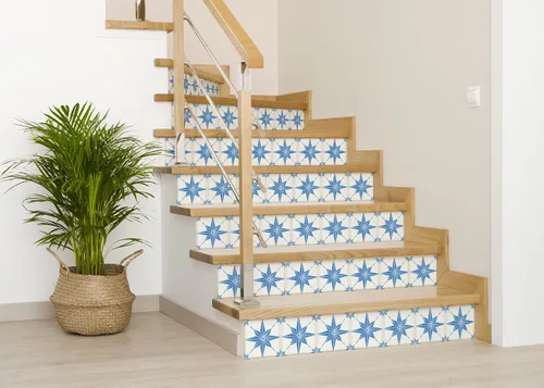 Miniatura 9 de Adhesivos para azulejos Mi Alma, 24 unidades, Talavera, plantillas de pared, calcomanías para despegar y pegar, fácil aplicación, ideal para baño