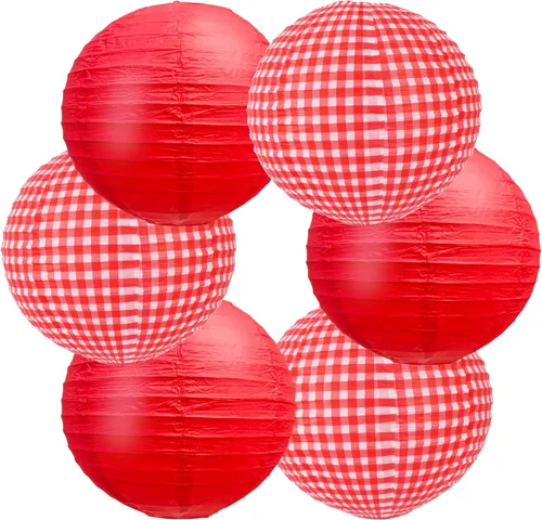 Miniatura 33 de BEISHIDA Faroles de Papel Blancos de 12 Pulgadas Decorativos Chinos/Japoneses Colgantes Redondos de Papel Lámparas para Cumpleaños, Bodas, Navidad