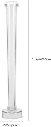 Miniatura 2 de EXCEART Molde de vela cónico de 2 unidades de 10.43 x 2.04 x 2.04 pulgadas, molde de plástico transparente para hacer velas cónicas