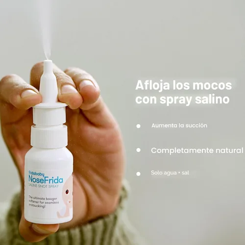 Miniatura 3 de Frida Baby Kit de solución salina, resfriado y gripe, juego de 12 piezas que incluye aspirador nasal NoseFrida para bebé, succionador nasal, aerosol