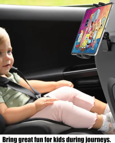 Miniatura 7 de Charchendo [Ajuste personalizado] Soporte de tableta para Tesla Model Y y Model 3, soporte de respaldo de asiento integrado para iPad Pro Air Mini