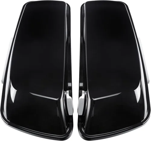 Miniatura 8 de XFMT Alforjas para motocicleta de 5 pulgadas, extendidas con cierres cromados para Harley Touring Road King, Street Glide Road Glide Electra Glide