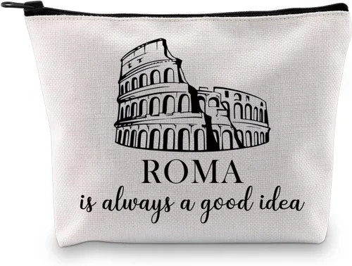 GJTIM Regalo de viaje Roma, regalo de Roma, regalo sorpresa de viaje de Roma, regalo del Coliseo romano, regalo de recuerdo de Italia, bolsa de