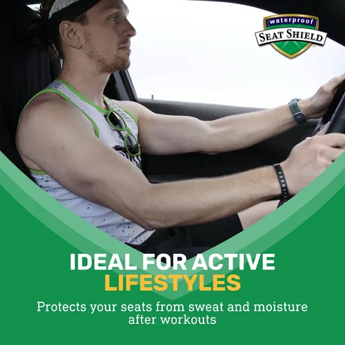 Miniatura 3 de EliteSport - Funda de asiento delantero, ajuste universal, impermeable, resistente al sudor, resistente al olor y lavable a máquina, protector
