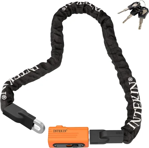 Miniatura 14 de Cerradura de Cadena de Bicicleta de 3 pies/4 pies/5 pies de Alta Resistencia, Cerradura de Cadena de Bicicleta Antirrobo de 8 mm/10 mm de Grosor