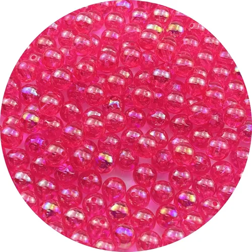 Miniatura 54 de 2000 cuentas redondas acrílicas de 0.157 pulgadas (0.157 in), cuentas espaciadoras de colores AB con agujero para bricolaje, pulseras, collares