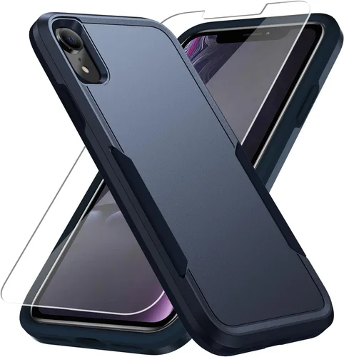 Miniatura 21 de Funda para iPhone 12 Pro Max, con protector de pantalla, [probada contra caídas de grado militar], resistente, resistente, a prueba de golpes