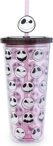 Miniatura 28 de Silver Buffalo Disney Una Loca Aventura de Goofy con Goofy, Max Goof, Roxanne y Bobby Zimuruski - Vaso de plástico para bebidas frías con tapa