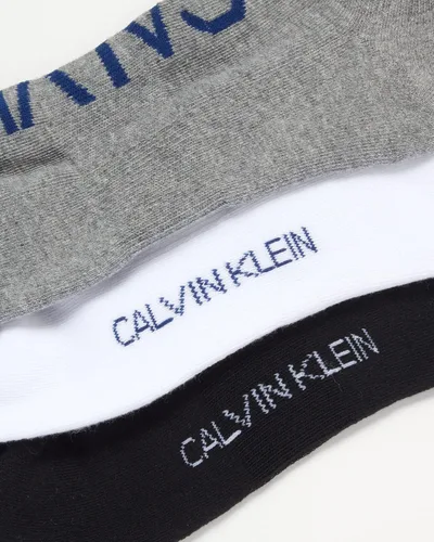 Miniatura 20 de Calvin Klein Calcetines para hombre, mezcla de algodón, acolchados, sin talla, forro de calcetines atléticos (6 unidades)