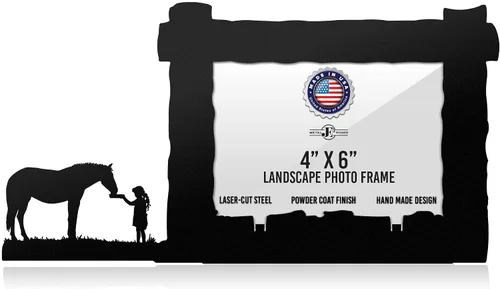 Miniatura 7 de Innovative Fabricators, Inc. American Steel Farm & Ranch - Marco de fotos, tractor de tracción en las cuatro ruedas, paisaje de 5 x 7, fabricado