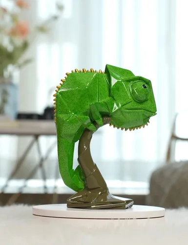 Miniatura 8 de Estatua de animales de lagarto, estatua de animal, decoración moderna, arte para el hogar, regalo para mesa, escritorio, estantería, poliresina