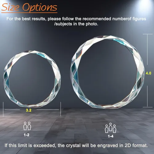 Miniatura 6 de Foto de Cristal 3D, Regalos Personalizados de Navidad para Mujeres, Esposa, Ella, Él, Hombres, Marido, Regalos de Fotos Personalizados, Cumpleaños