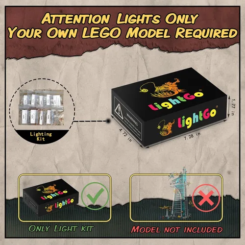 Miniatura 2 de LightGo Kit de iluminación LED diseñado para Marvel Avengers Tower compatible con Lego 76269 juego de construcción, no incluye