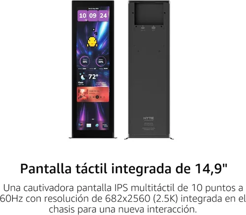 Miniatura 4 de HYTE Y70 - Caja ATX de torre intermedia Touch Infinite de doble cámara con estética moderna y pantalla táctil LCD de 2.5K integrada, color negro