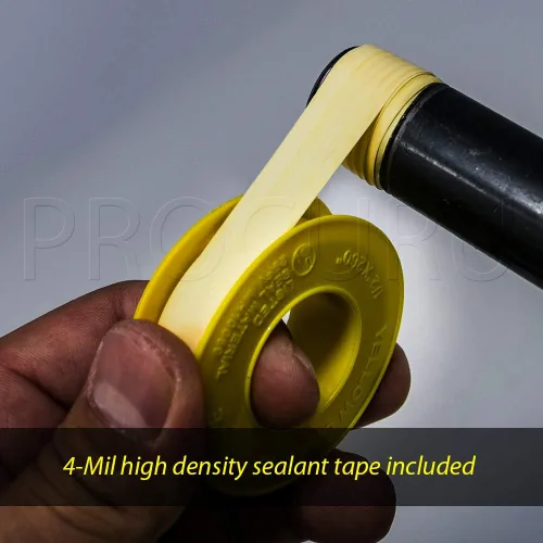 Miniatura 4 de PROCURU Conector de gas flexible universal de 1" de diámetro exterior x 24" (2 pies) x 3/4" MIP x 3/4" FIP, con/sin válvulas de servicio, tubería