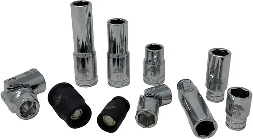 Miniatura 3 de CTA Tools 3805 Juego de llaves de vaso de 0.394 in, 10 piezas, unidades de 1/4" y 3/8