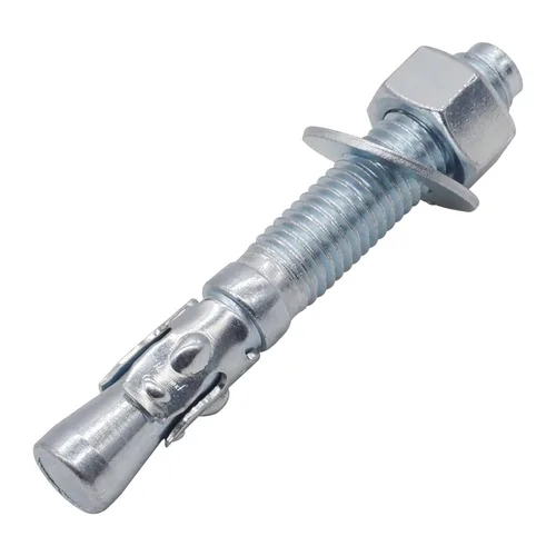 Miniatura 15 de Anclajes de hormigón 3/8, pernos de anclaje de cuña de 3/8 de acero al carbono galvanizado con arandela y tuerca, 3/8 pulgadas de diámetro exterior