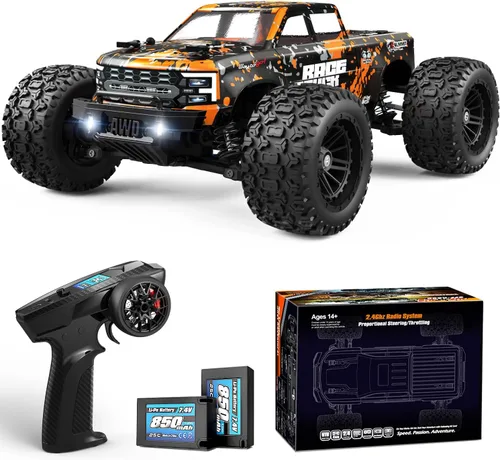 HAIBOXING Camión monstruo a control remoto RC escala 1:18 18859E, auto a control remoto rápido de 2.4 GHz, 4 ruedas motrices, vehículo eléctrico