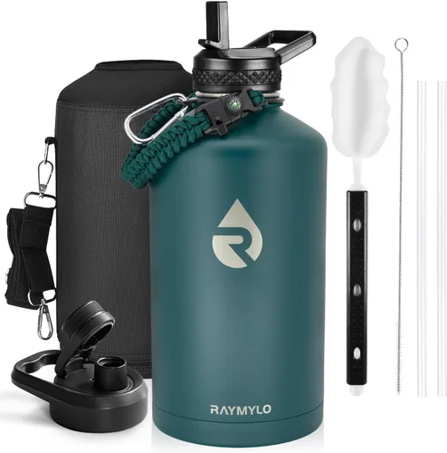 Miniatura 108 de RAYMYLO Botella de agua aislada de 24 onzas, de acero inoxidable con triple pared al vacío (fría durante 48 horas, caliente durante 24 horas), a