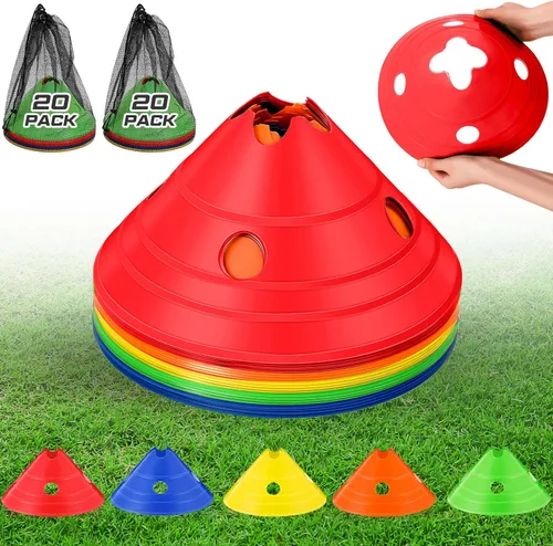 Miniatura 8 de Conos de disco jumbo Conos de fútbol jumbo con bolsa de malla Gran agilidad para entrenamiento de fútbol Deportes para adultos Naranja