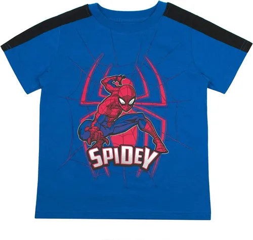 Miniatura 2 de Marvel playeras del hombre araña para niños, paquete de 3