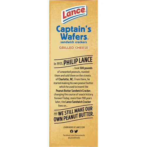 Miniatura 9 de Lance Galletas tipo sándwich, obleas de queso a la parrilla del capitán, caja de 8