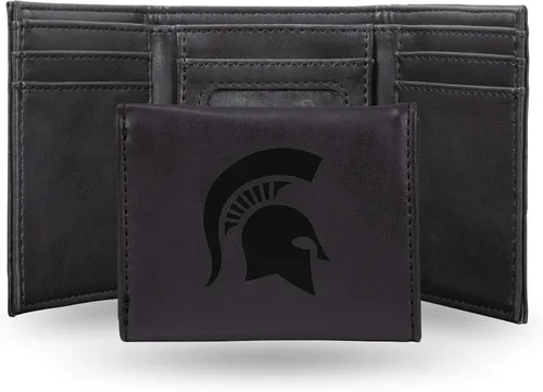 Miniatura 100 de NCAA Rico Industries - Billetera triple grabada con láser, con grabado láser, accesorio para hombre
